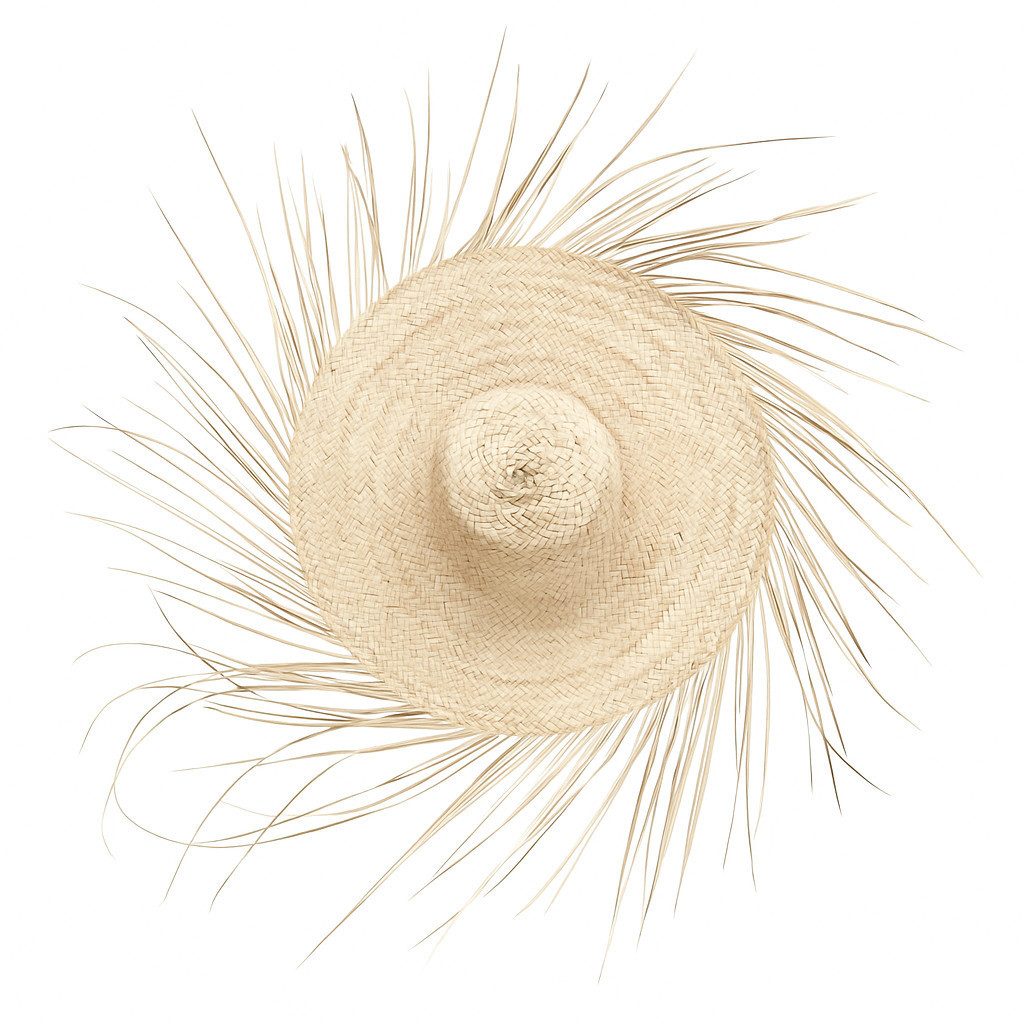 Marrakesch Orient & Mediterran Interior Wanddekoobjekt Boho Wanddeko Tijuana handgefertigt aus Palmenblatt in Natur 110 cm (1 St), Handarbeit