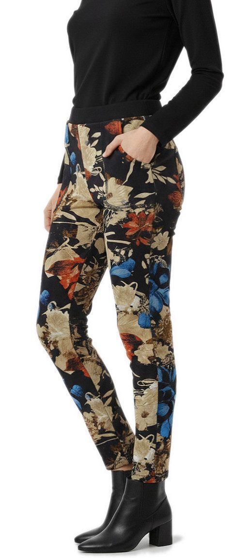 dy_mode Thermohose Damen Thermohose Gefütterte Thermoleggings Thermo Schlupfhose Bunt Middel Waist, mit Innenfutter, mit elastischem Bund