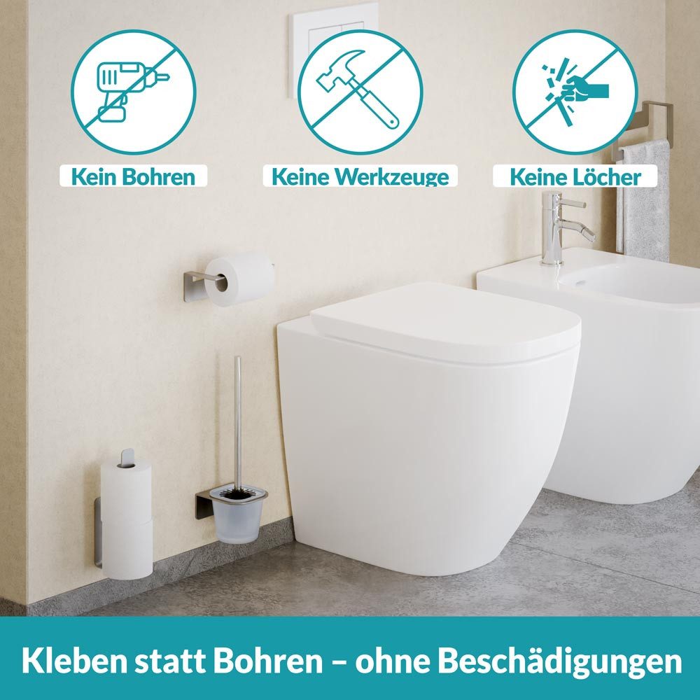 WEISSENSTEIN Toiletten-Ersatzrollenhalter Aufbewahrung Toilettenpapier ohne günstig online kaufen