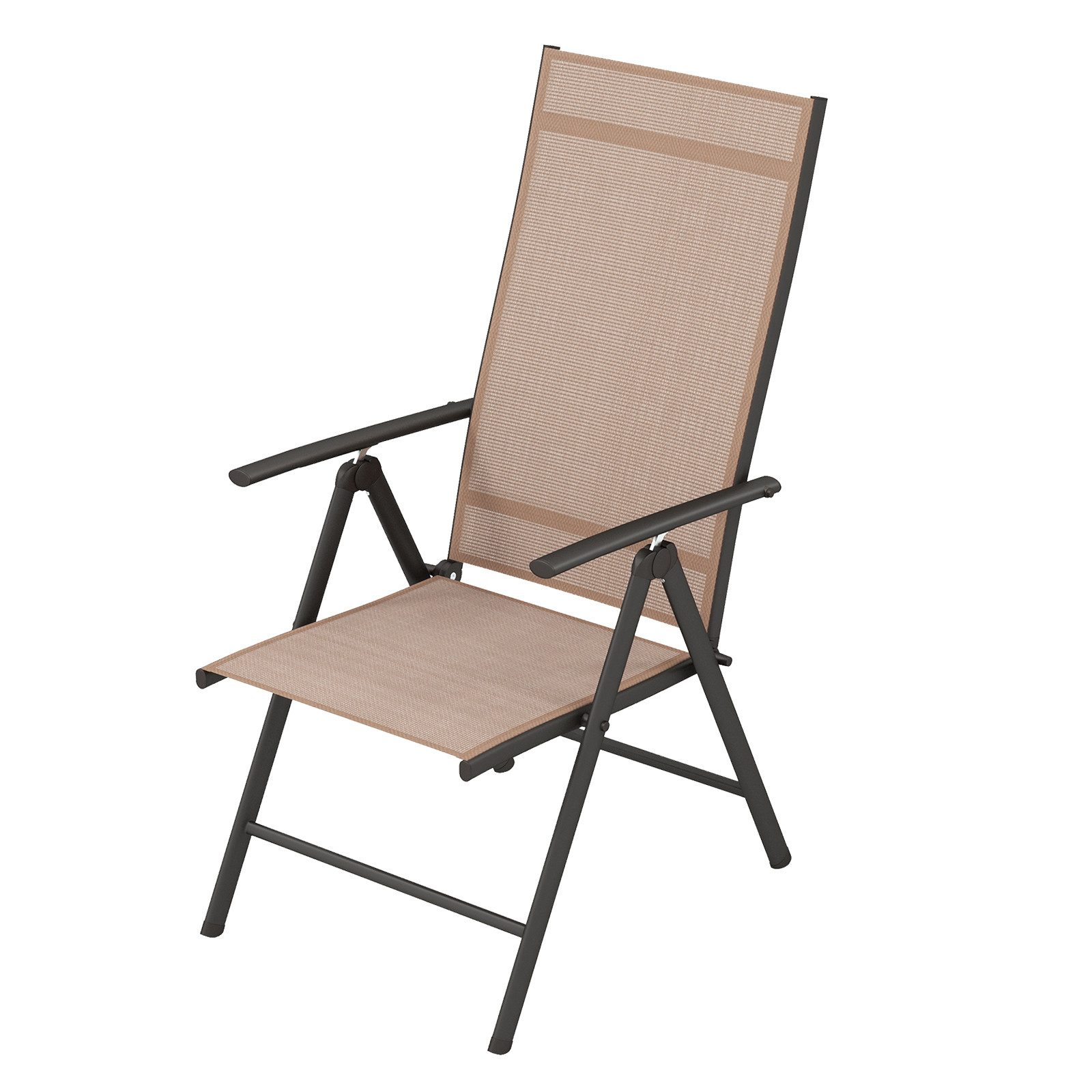 Produktbild von 2er-Set Garten-Klappstühle DIPLOMAT Von Ib Style – Hochlehner, Verstellbar, Teak & Schwarz