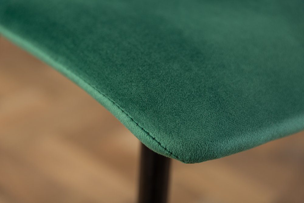 grün Esszimmer / schwarz, Samt · riess-ambiente Stuhl Retro · AMAZONAS · Metall