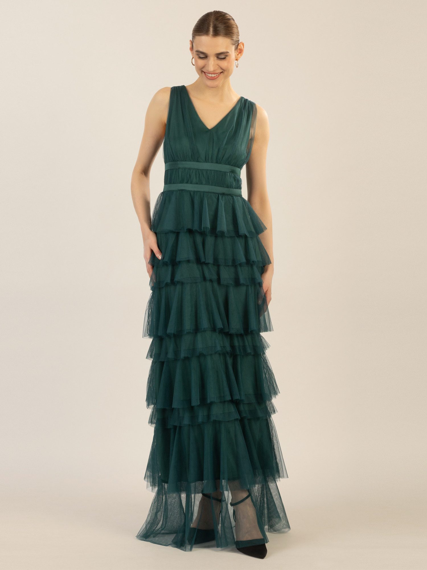 Apart Abendkleid aus Jersey mit Mesh günstig online kaufen