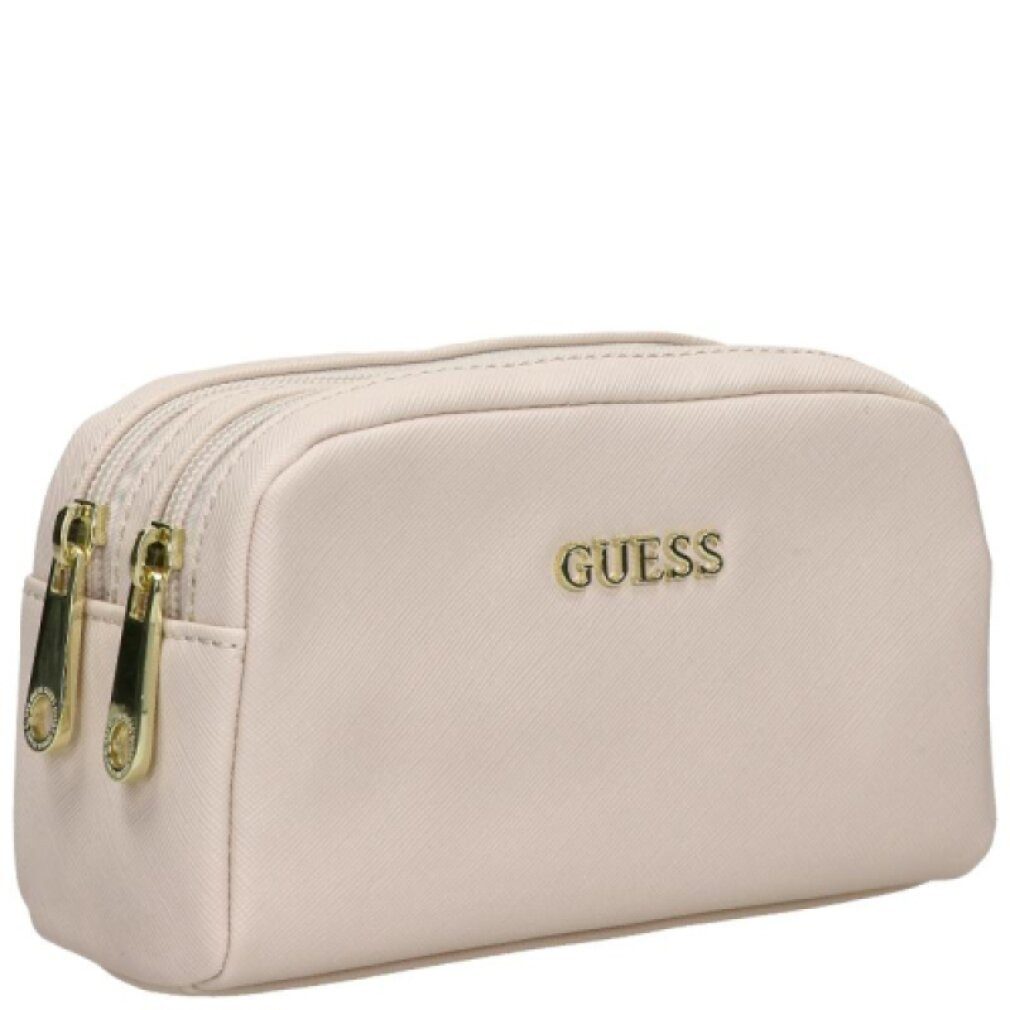 Guess Clutch Vanille Synthetic Leather Bag Toiletry Beige For Women 23 x 17 x 8 cm