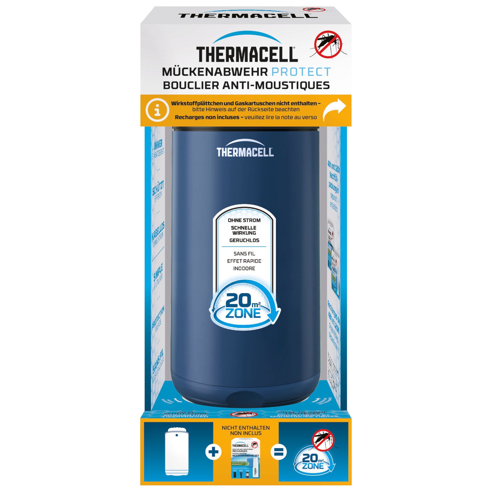 Insektenabwehrgerät Mückenabwehr Protect, Navy Blue, ohne Wirkstoff, Mückenschutz Stand...