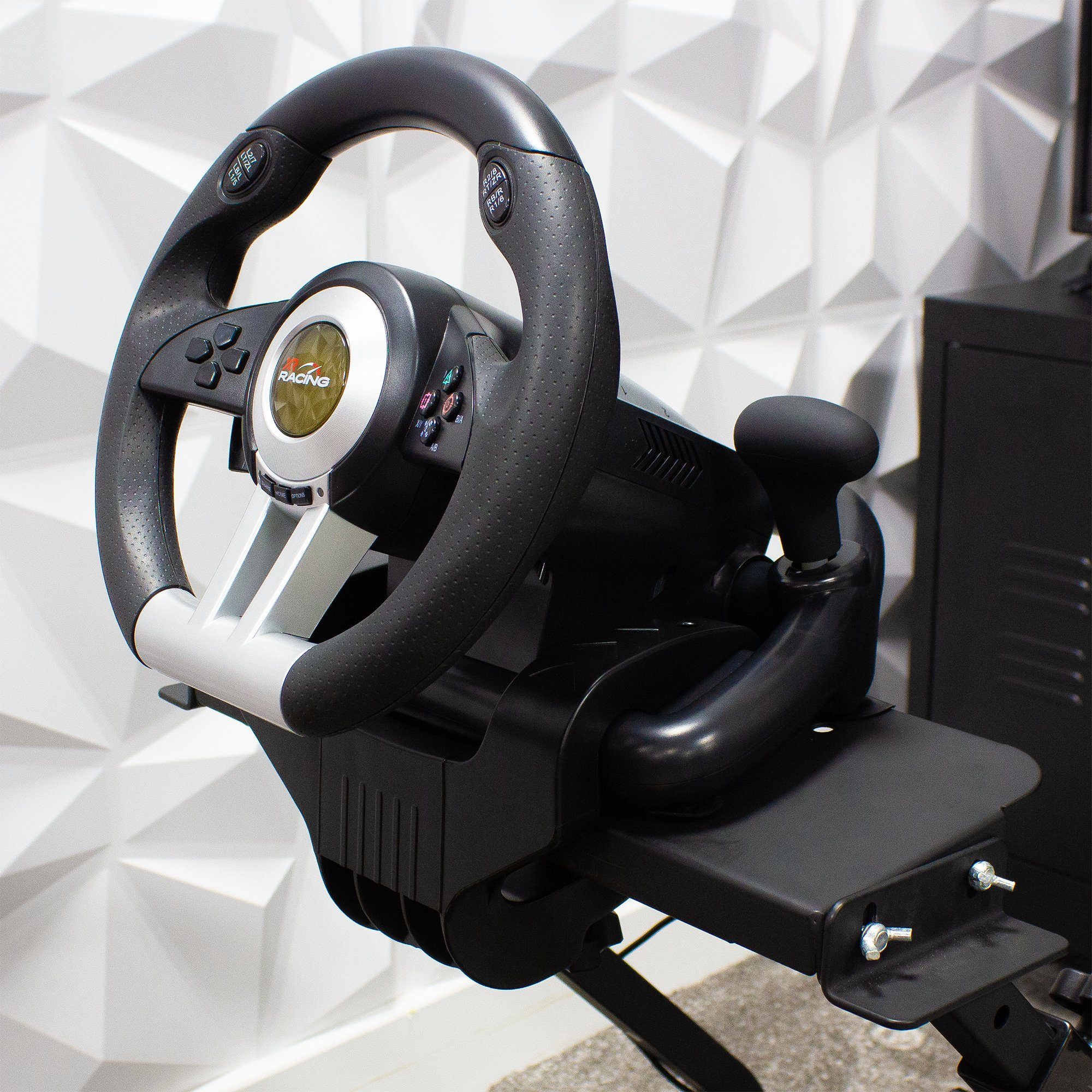 X Rocker XR Racing Gaming Lenkrad mit Schalthebel & Pedalen Gaming-Lenkrad