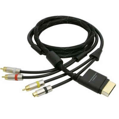 BigBen TV S-Video-Kabel Composite-Kabel Cinch-Kabel Audio- & Video-Kabel, S-Video-Stecker,Cinch-Stecker, Kein (200 cm), RCA-Stecker, RGB, doppelt geschirmt, vergoldet für Microsoft Xbox 360