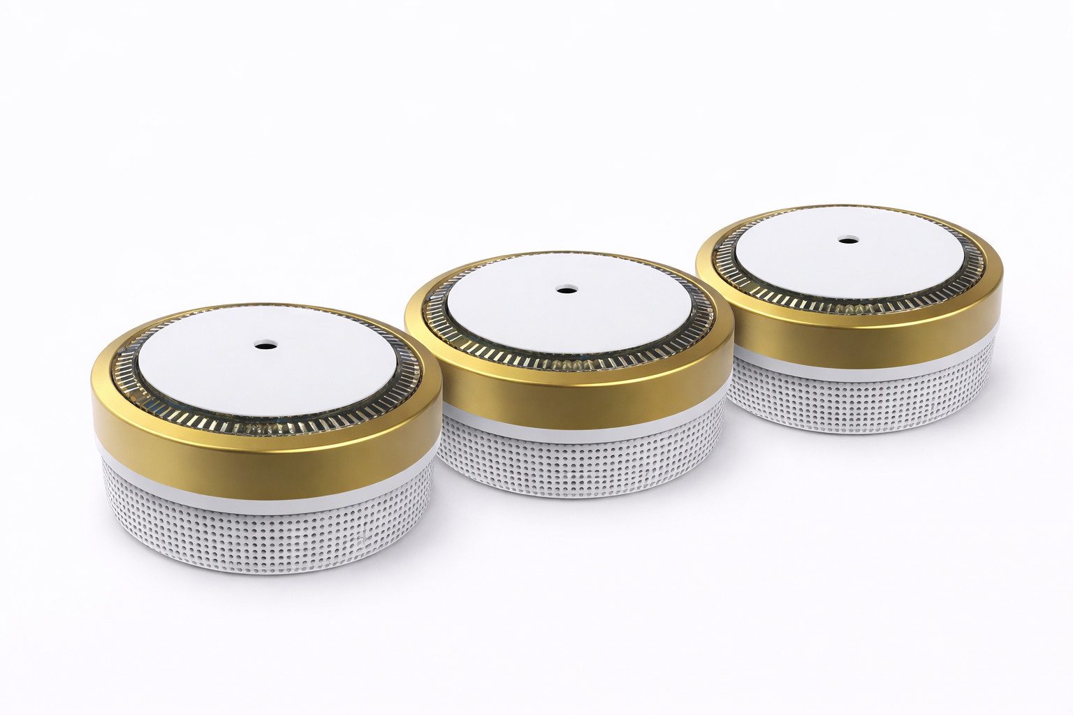 NEMAXX M1-Mini Rauchwarnmelder/Rauchmelder Ø71,6mm, Rauchmelder (Photoelektrisch, LED-Status, Prüftaste, Batteriewarnung pausierbar)