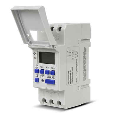 GreenBlue Zeitschaltuhr GB104, Din-Schiene LCD Timer Programmer