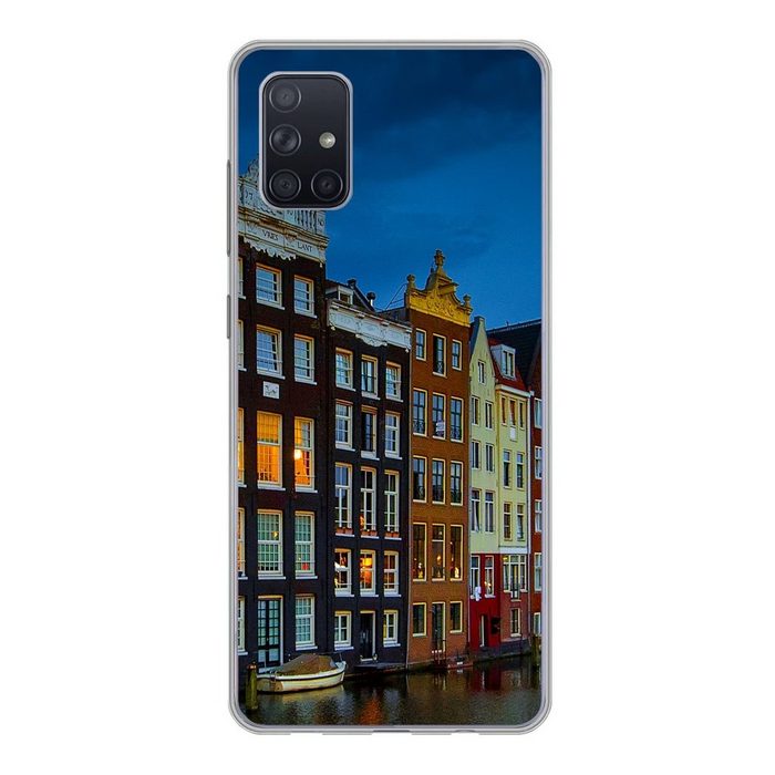 MuchoWow Handyhülle Amsterdam - Wasser - Farbenfroh Phone Case Handyhülle Samsung Galaxy A71 Silikon Schutzhülle