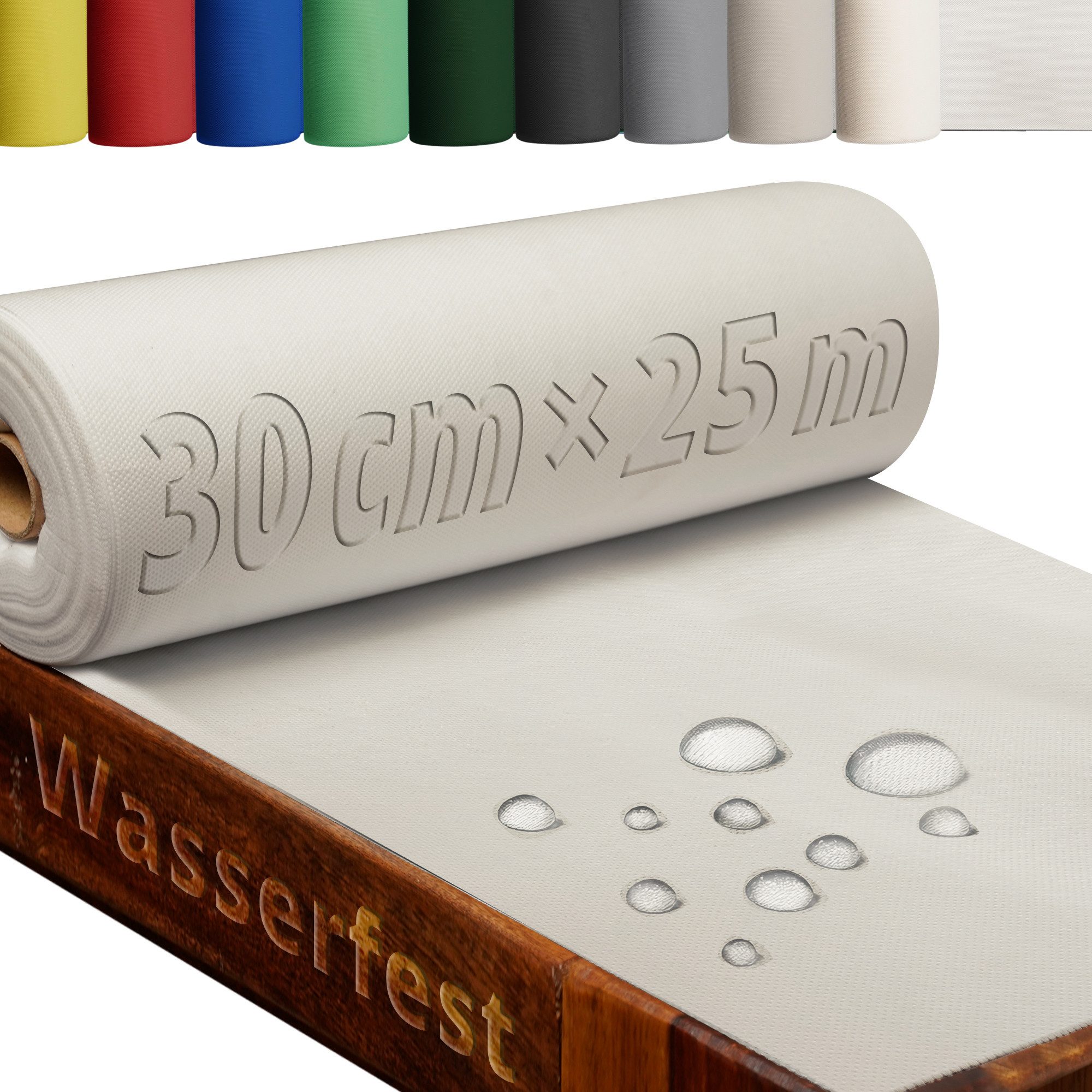 DecoHomeTextil Heimtextilmanufaktur Tischdecke Rolle Vliesstoff Tischläufer Vlies wasserabweisend