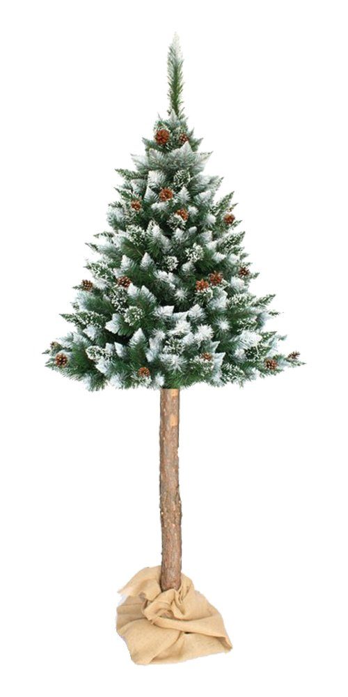 DekoPrinz® Künstlicher Weihnachtsbaum Hochstamm - Kiefer grün gefrostet 