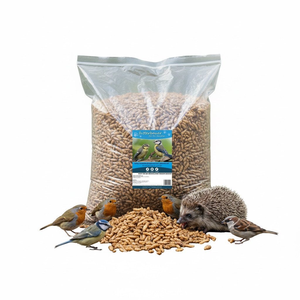 futterbauer 10kg Futterbauer Soldatenfliegenlarven Vogelfutter, für: Vogel