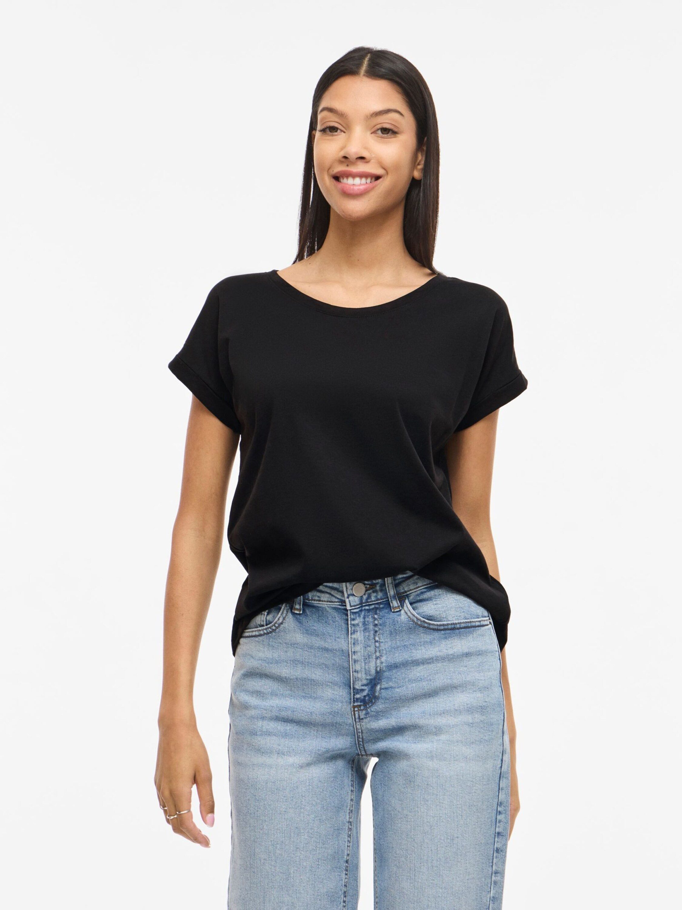 Vila T-Shirt VIDreamers (1-tlg) Plain/ohne Details – Bild 3 von 5
