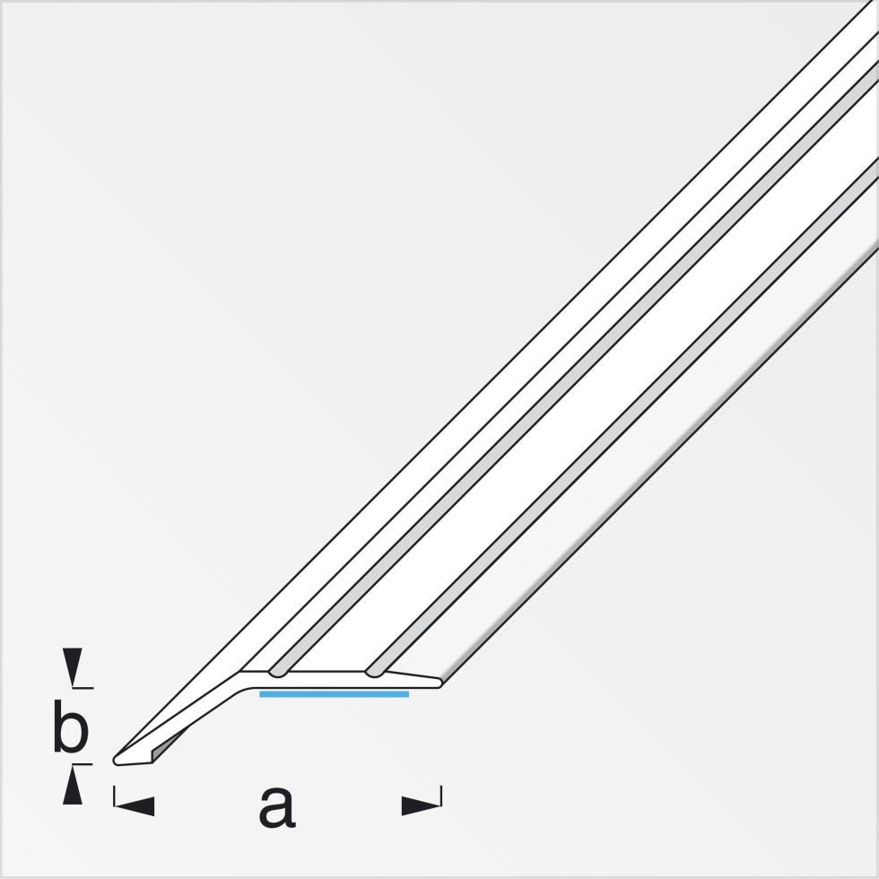 alfer Profil alfer Niveauausgleichs-Profil 1 m, 37 x 10 mm