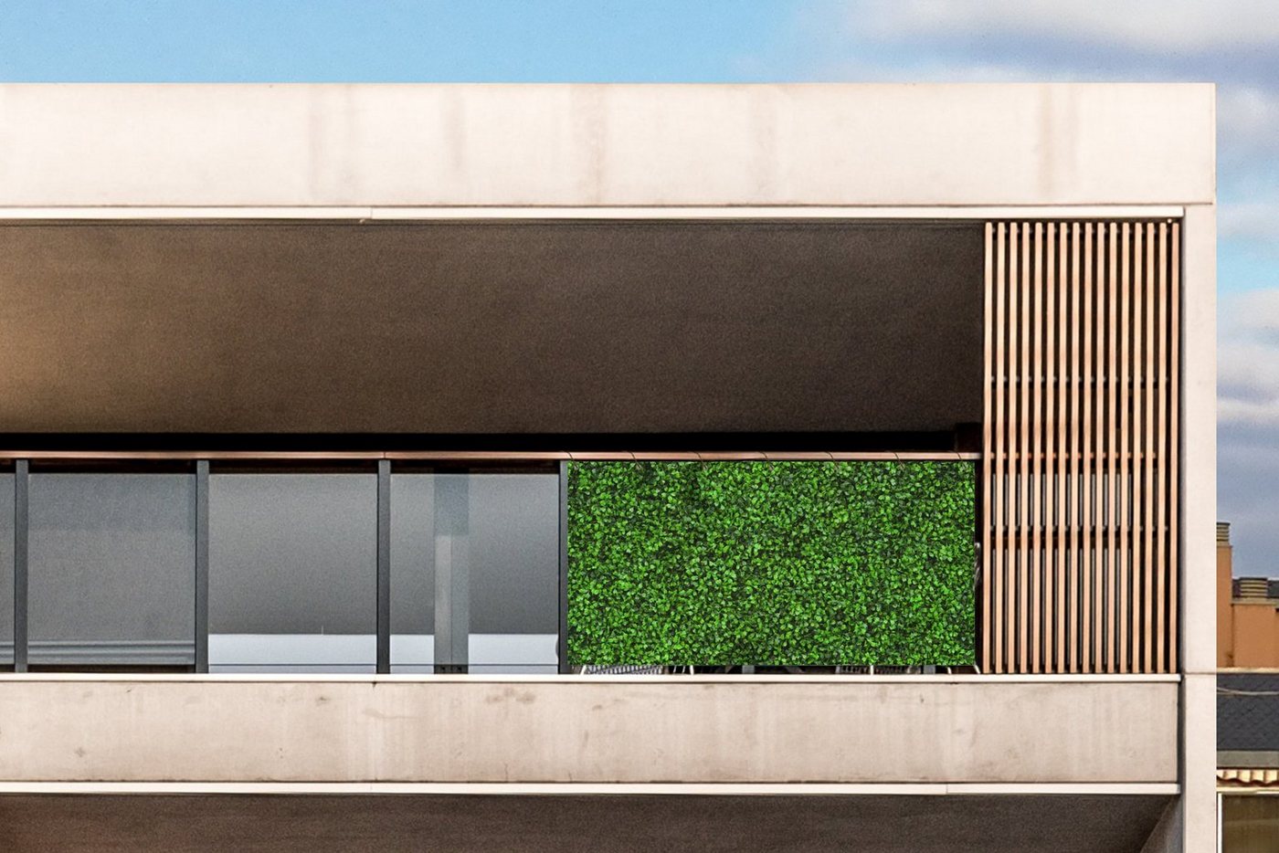 Thumbnail - MuchoWow Balkonsichtschutz Hecke - Laub - Natur (1-St) Balkon Sichtschutz 90x200, Windschutz für Zaun PVC, 200x90 cm