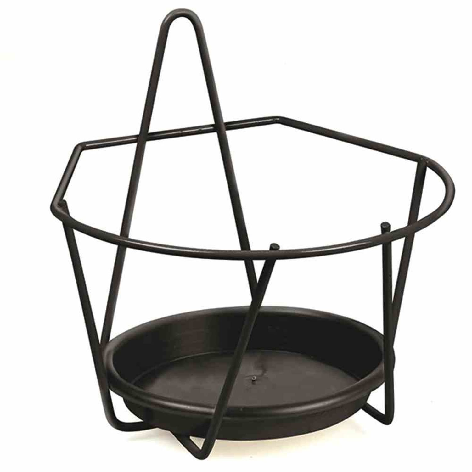 Jardifer Blumenkastenhalter Wand-Blumentopfhalter Ø 16 cm, schwarz günstig online kaufen