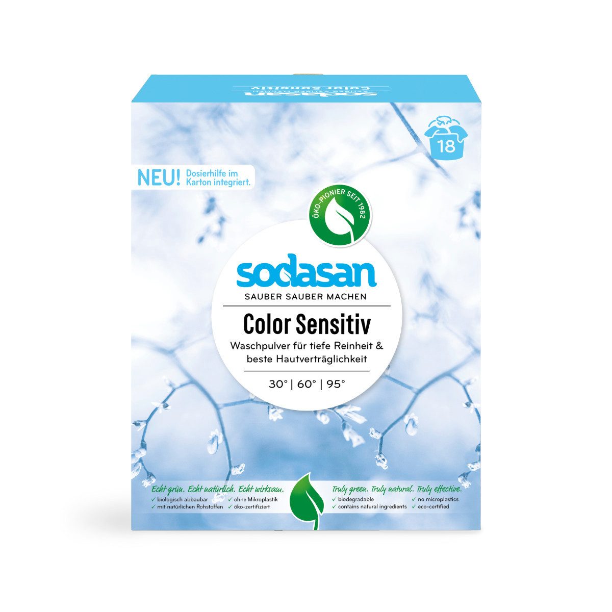 SODASAN Waschpulver Color Sensitiv 1.01 kg Colorwaschmittel