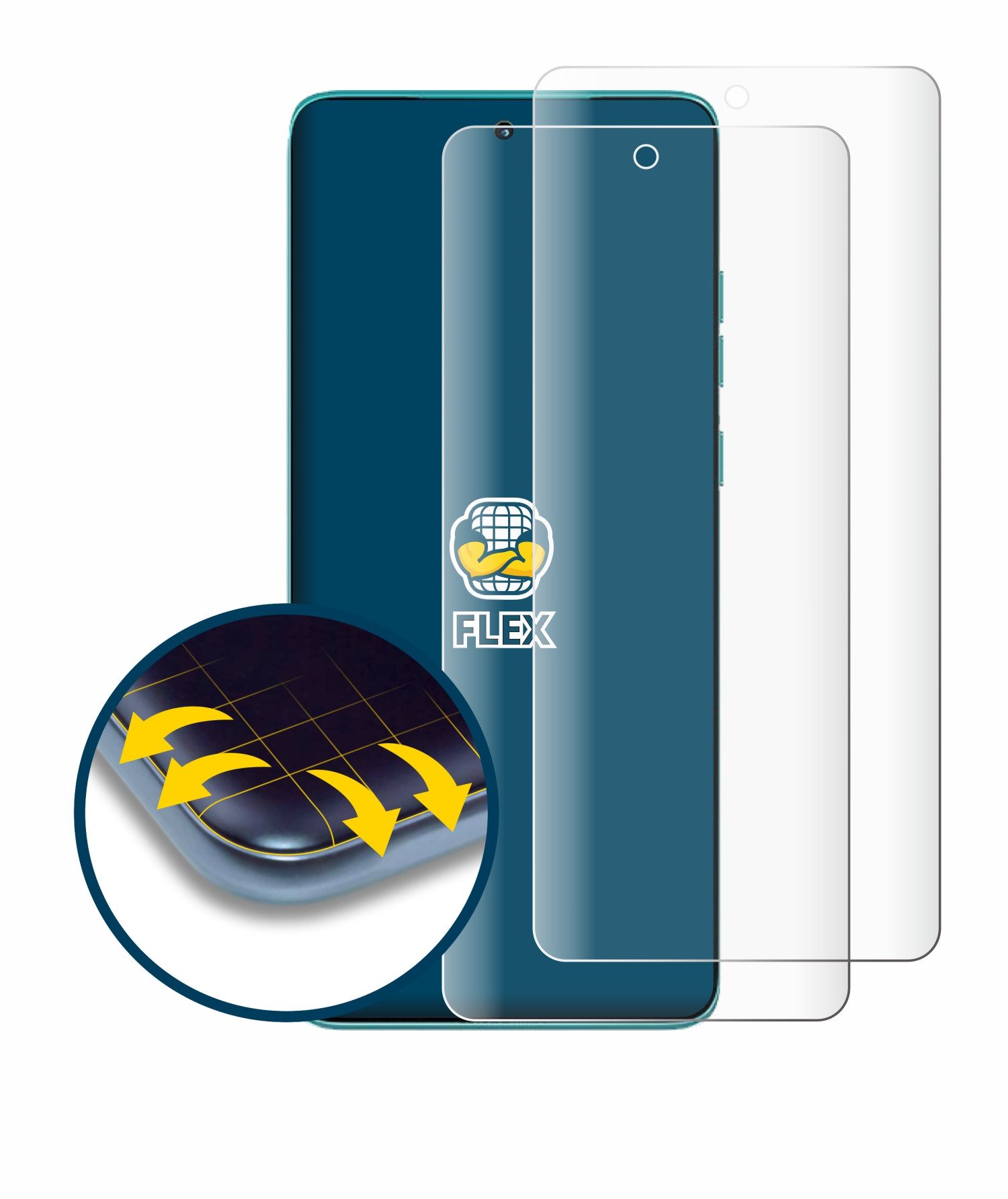BROTECT Displayschutzfolie Fullscreen Schutzfolie für Motorola Edge 60, 2 Stück, Displayschutz Folie Fullcover Klar Transparent