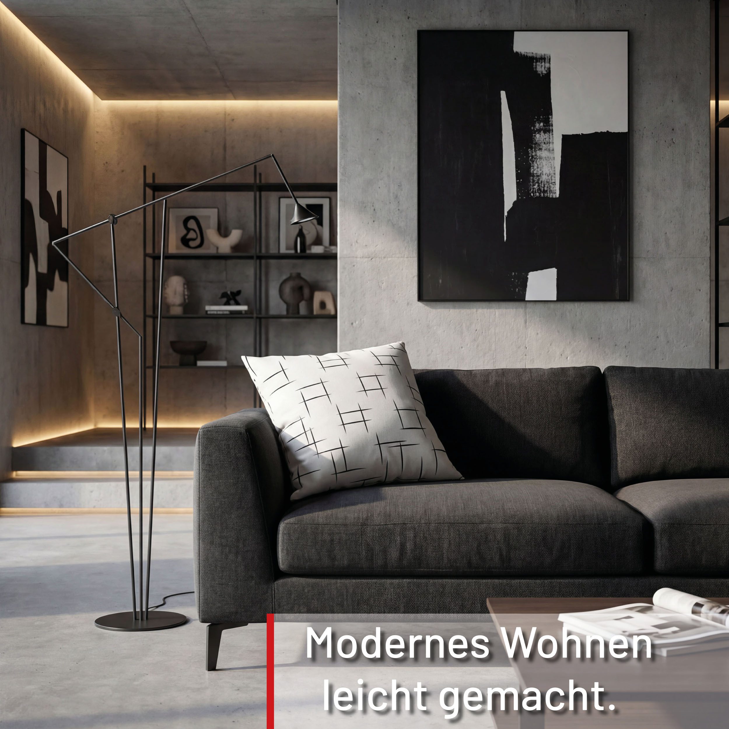 Deco-Raum Dekokissen Kissen für Couch und Sofa mit Füllung mit Reißverschluss, Sofakissen