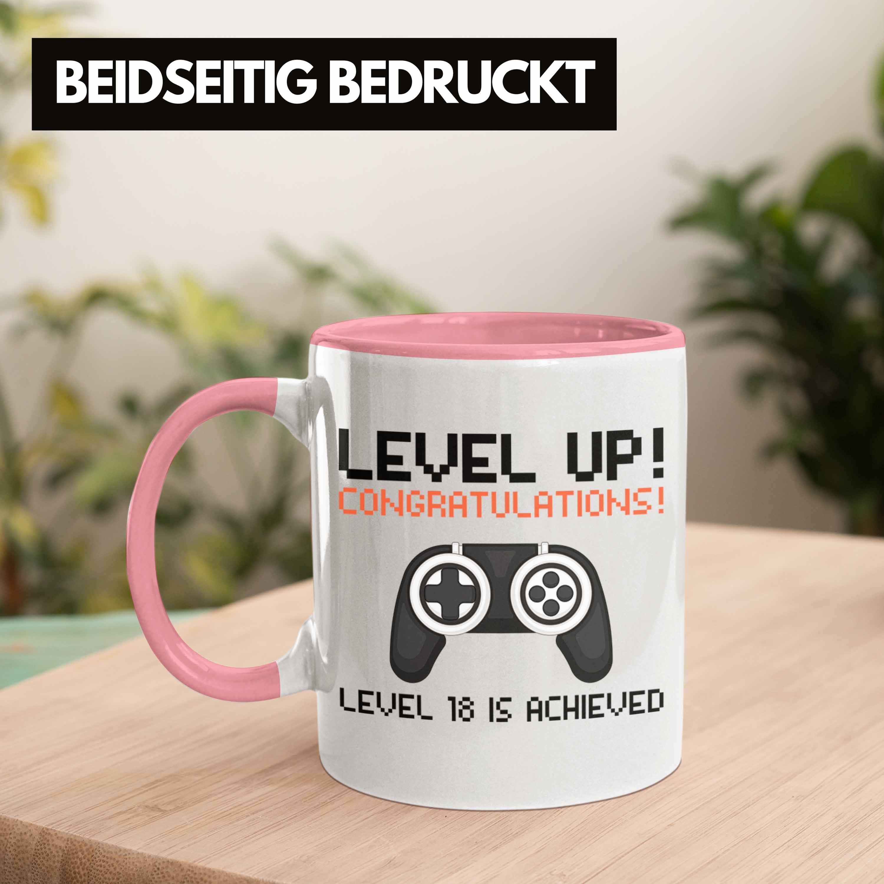 Geburtstag Jungen Geschenkidee Geschenk Rosa Trendation 18er 18. 18 Tasse Sohn Trendation Gamer - Jungs Tasse