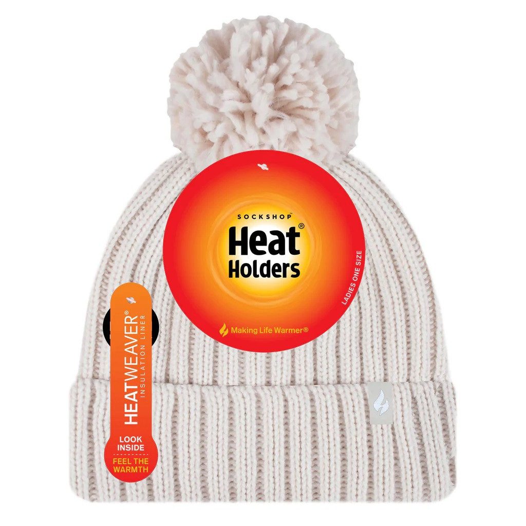 Heat Holders Bommelmütze Damen Mütze warm mit Pom Pom