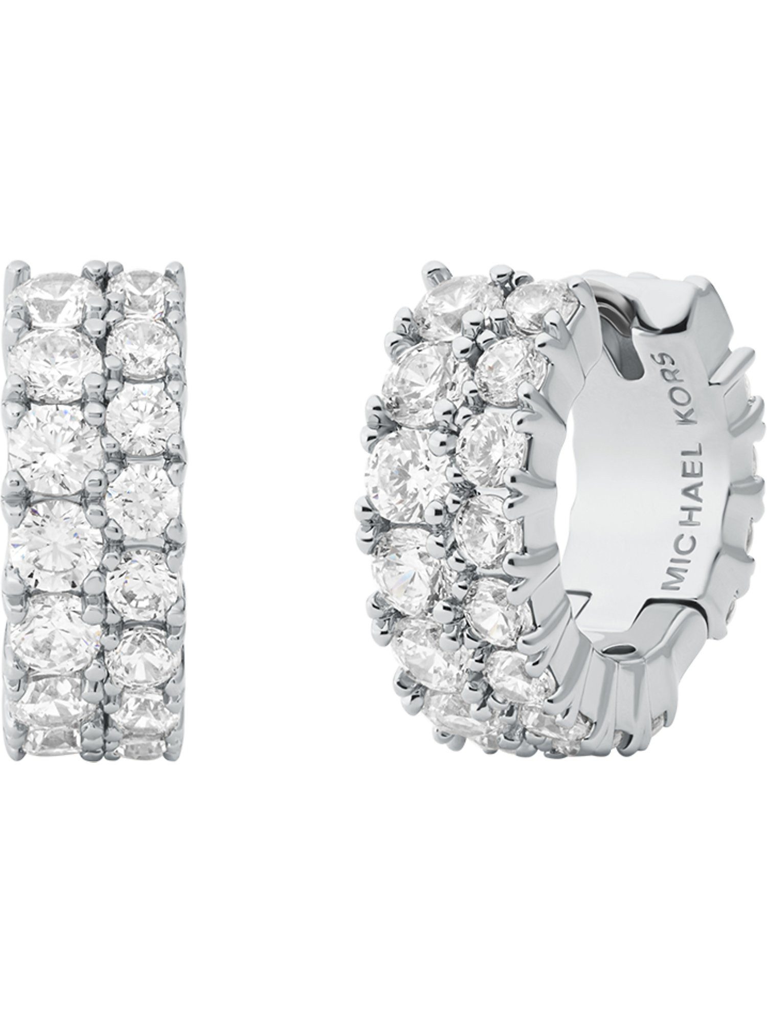 MICHAEL KORS Paar Creolen Michael Kors Damen-Creolen Metall Zirkonia (Paar), Kors Brilliance