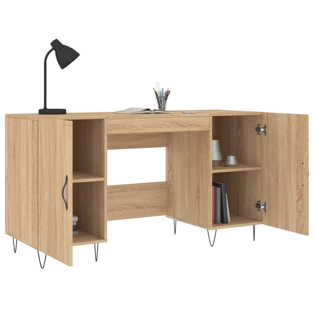 Holzwerkstoff Schreibtisch Sonoma-Eiche 140x50x75 furnicato cm
