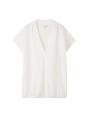 TOM TAILOR T-Shirt mit Jacquard-Muster