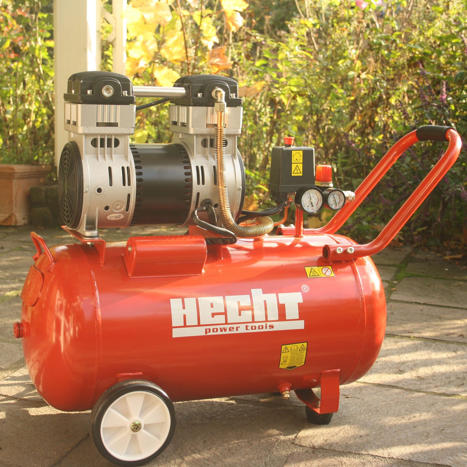 Hecht Kompressor Flüsterkompressor 2085, 1150 W, max. 8,00 bar, 50,00 l, 1150 W, 50 Liter, 8 bar, 196 l/min