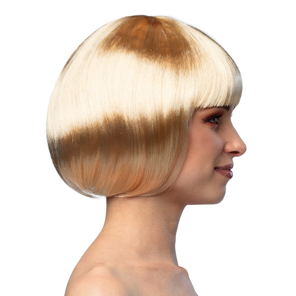 Boland Kostüm-Perücke Bob-Perücke bunt Farbauswahl sexy Karneval-Kostüm Accessoire, Kurzhaar Bob mit modernem Pony für Damen