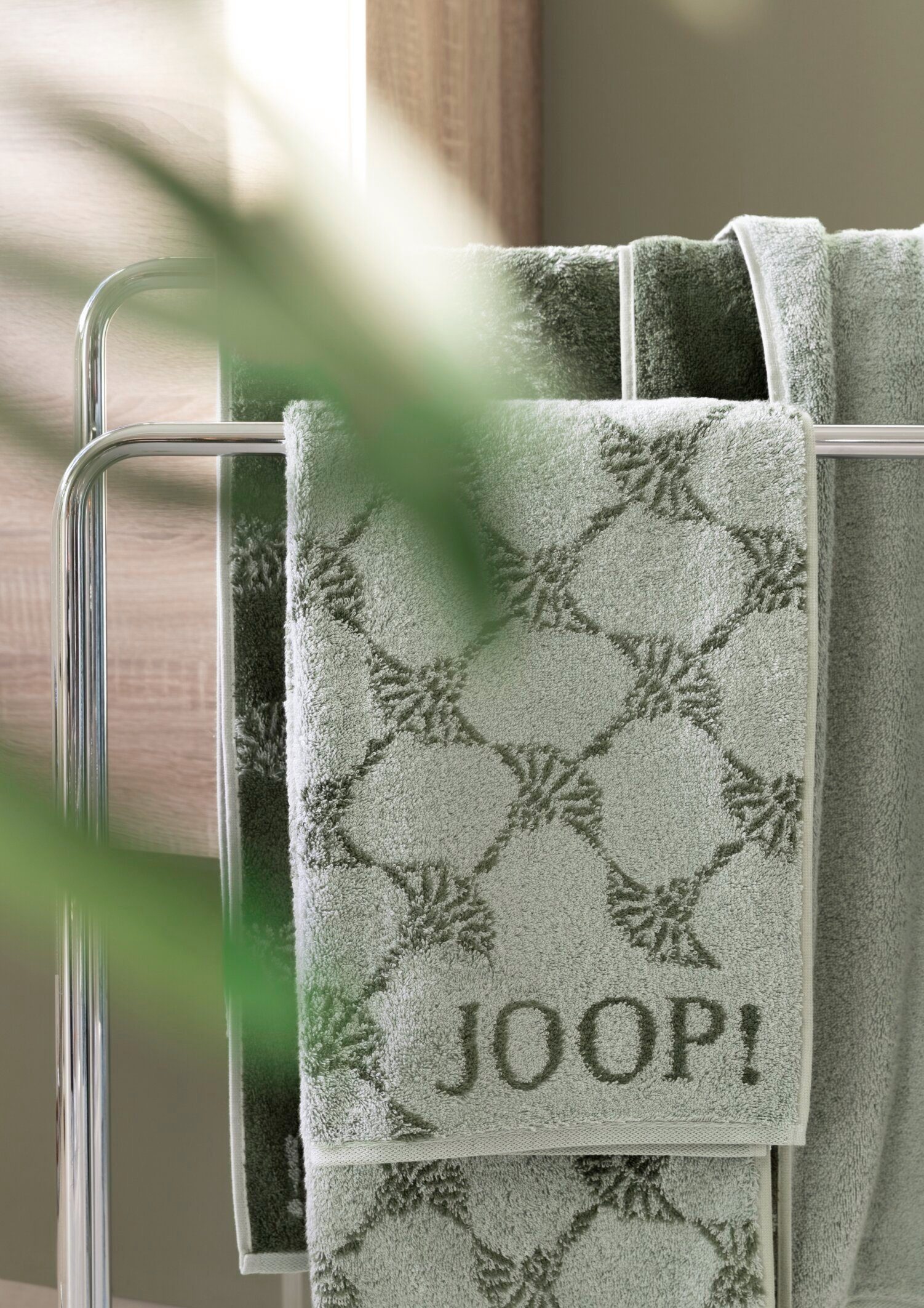 LIVING Joop! CORNFLOWER (3-tlg) JOOP! CLASSIC - Waschhandschuh-Set Waschhandschuh