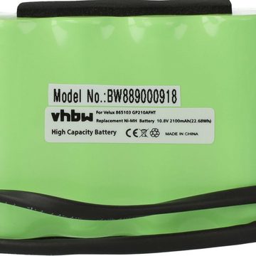 vhbw kompatibel mit Velux KSX 100K, INTEGRA Akku NiMH 2100 mAh (10,8 V)