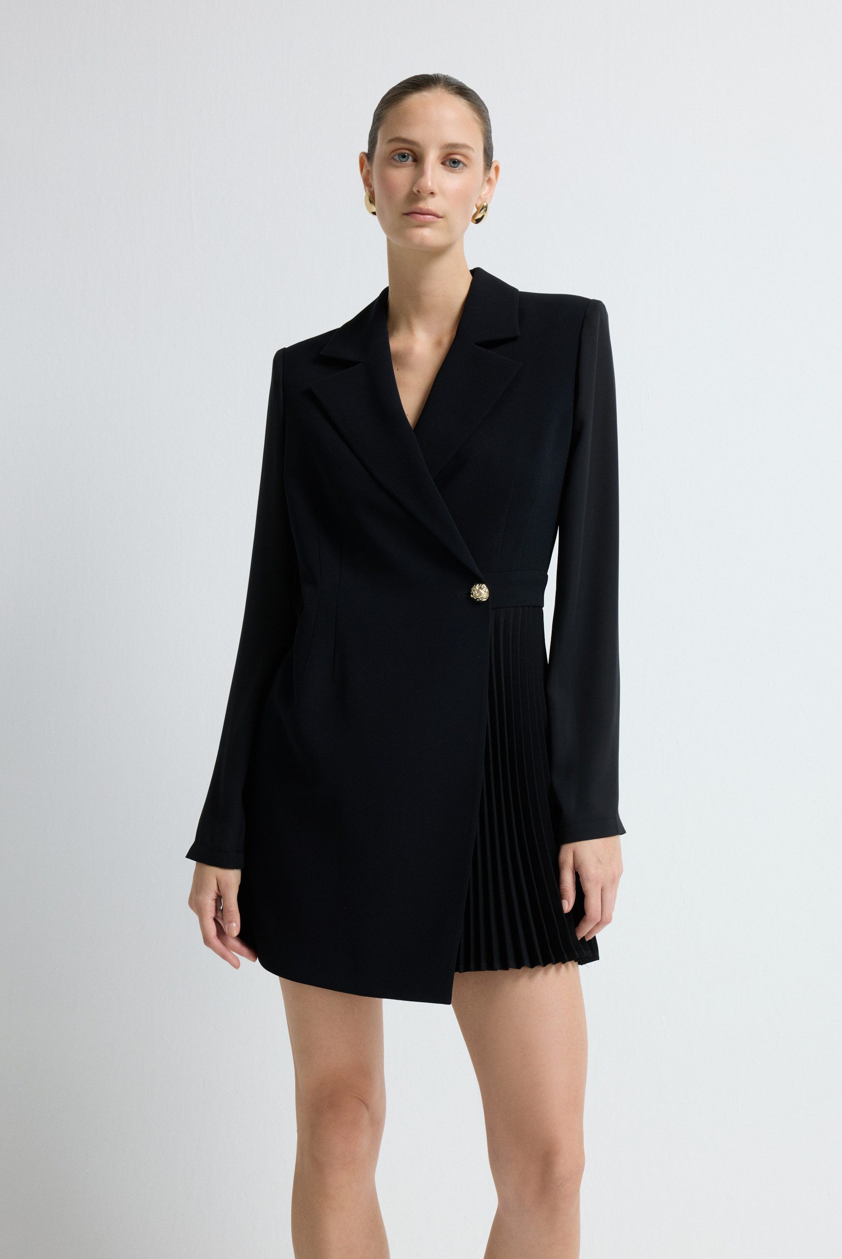 adL Cocktailkleid Kleid mit Plisseedetail