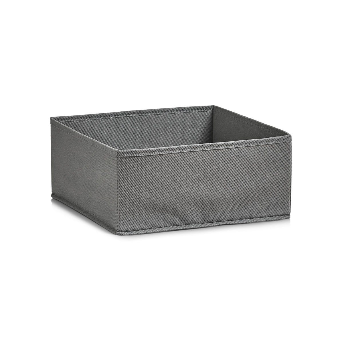 Zeller Present Aufbewahrungskorb Aufbewahrungsbox, Vlies, grau, 28 x 28 x 13 cm