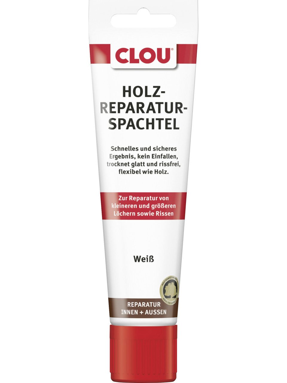 CLOU Spachtelmasse Clou Holzreparatur-Spachtel 55 g weiß