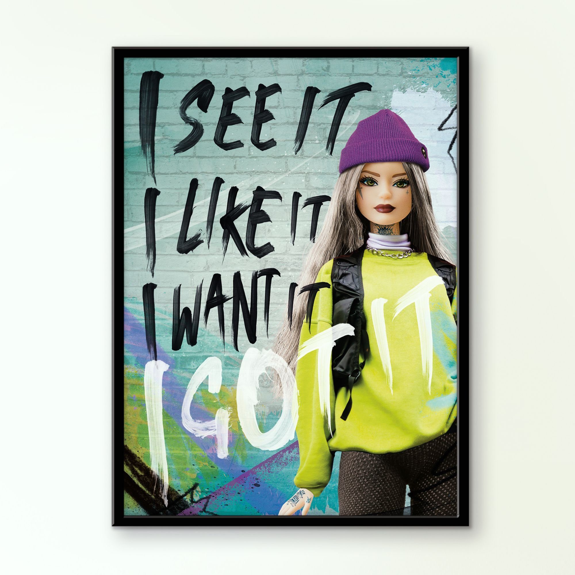 Pihu Poster Premium Print, I GOT IT (Kunstdruck), Poster - Wandbild - Wanddekor - Deko - Kinderzimmer