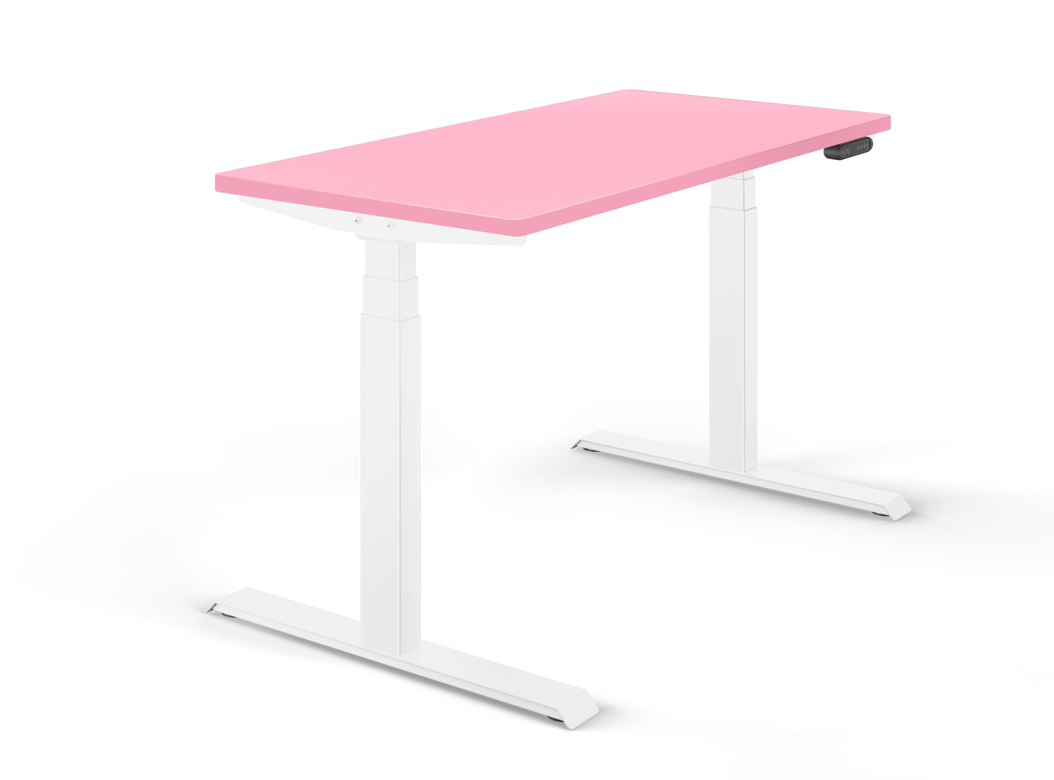 Schaff Schreibtisch REC elektrisch höhenverstellbar, Arbeitstisch - Robust und farbig Rosa