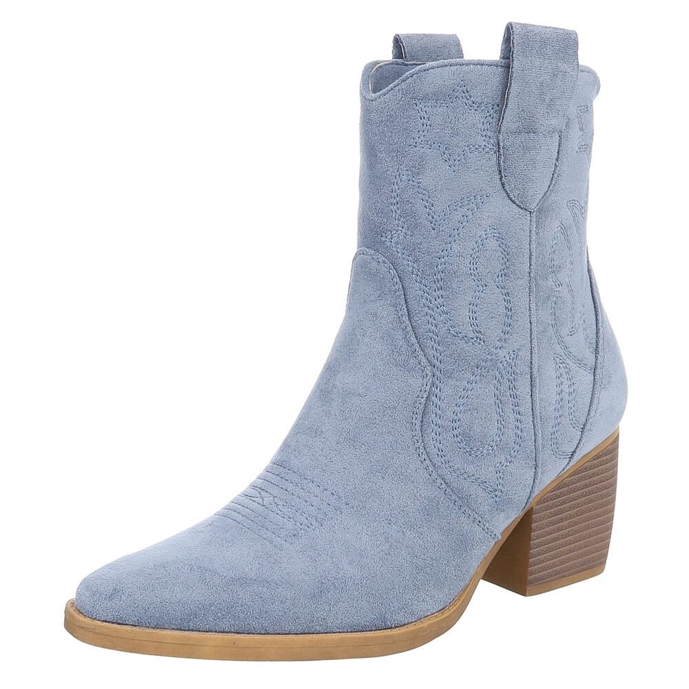Ital-Design Stylische Westernstiefelette mit Blockabsatz für günstig online kaufen