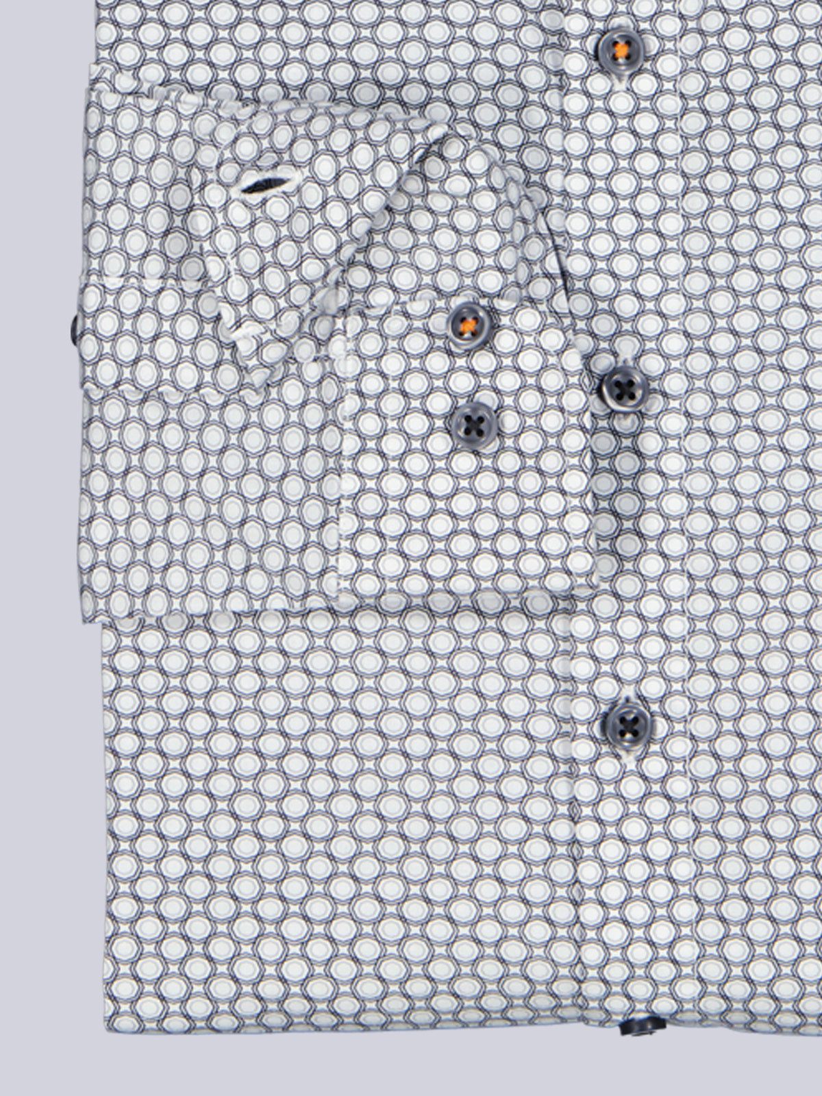 emilio adani Langarmhemd emilio adani Herren Langarm-Hemd gemustert, Anthrazit