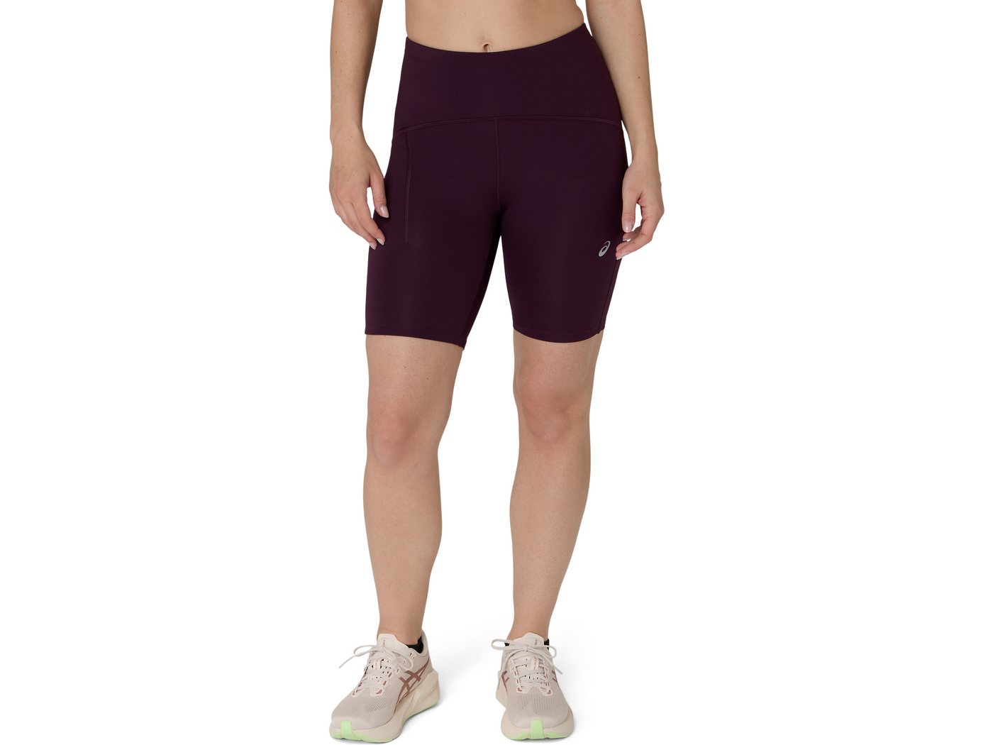 Asics Lauftights ROAD HIGH WAIST 8IN SPRINTER Schnelltrocknend, Reflektierend, Smartphone-Fach