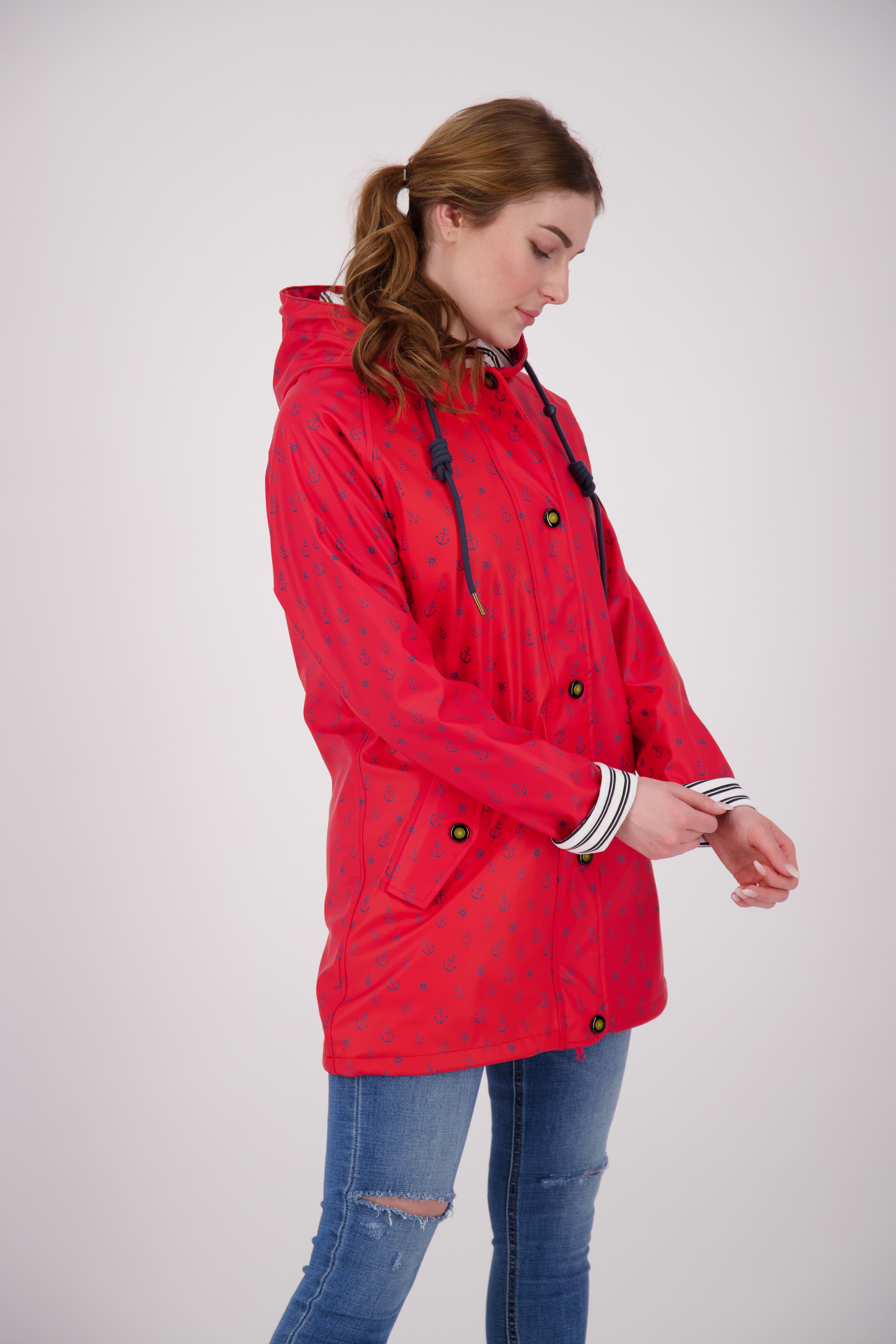 in Großen WOMEN #ankerglutzauber red CS Friesennerz erhältlich Active Größen Regenjacke auch DEPROC