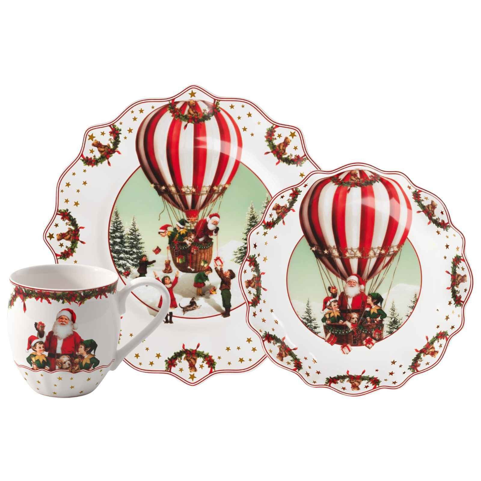 Villeroy & Boch Kombiservice Annual Christmas Edition Frühstücks-Set 3er Set (3-tlg), 1 Personen, Porzellan