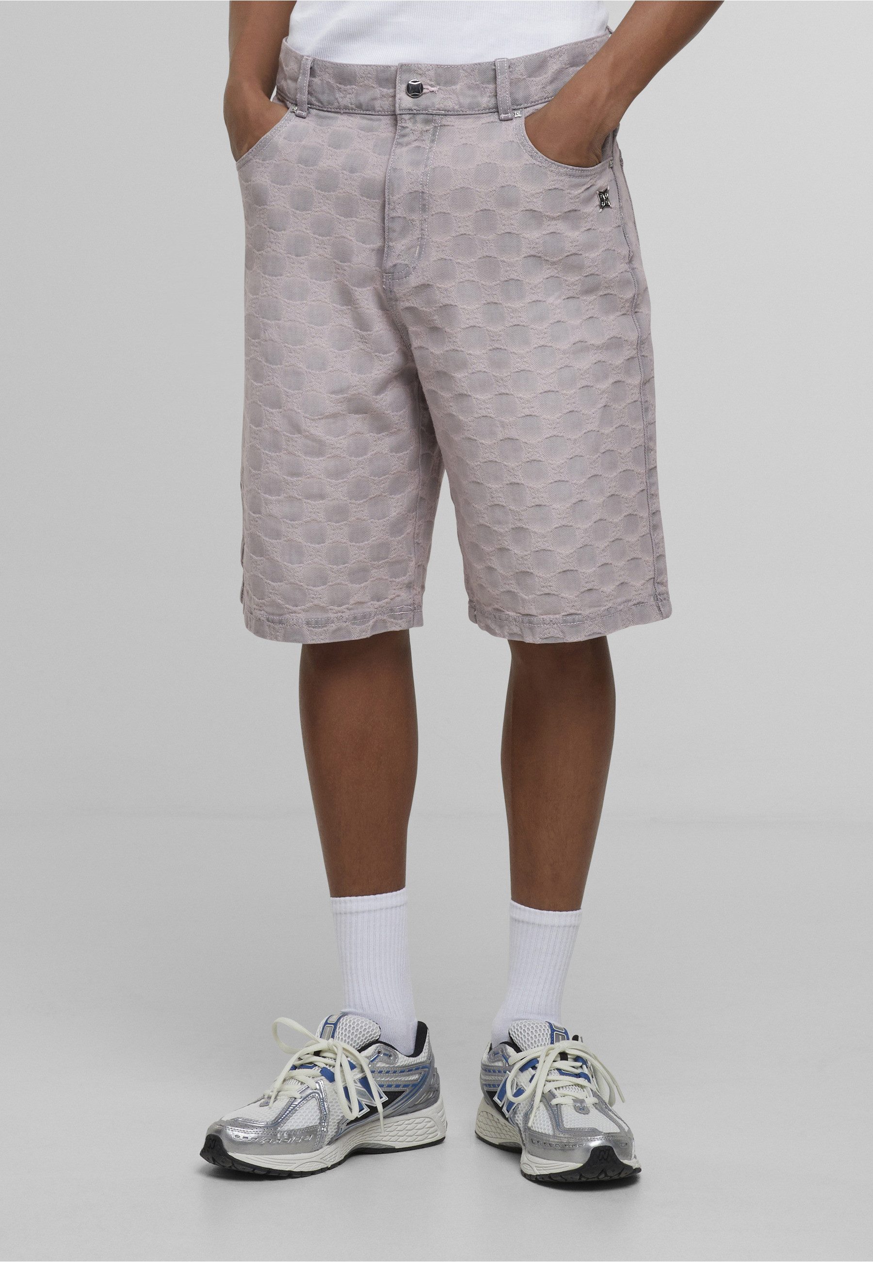 PEQUS Jeansbermudas PEQUS PEQUS Aether Monogram Denim Jorts