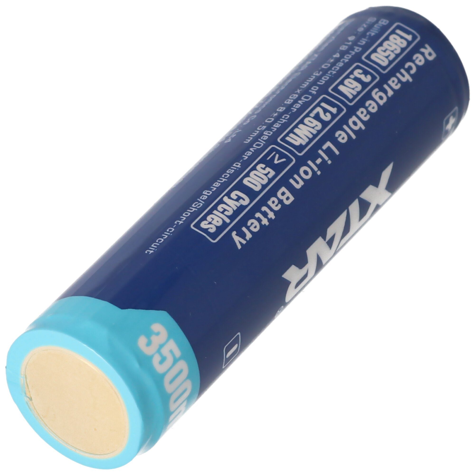XTAR XTAR 18650 3500mAh 3,6V - 3,7V Li-Ion-Akku geschützt mit Kopf, Abmess Akku 3500 mAh (3,7 V)