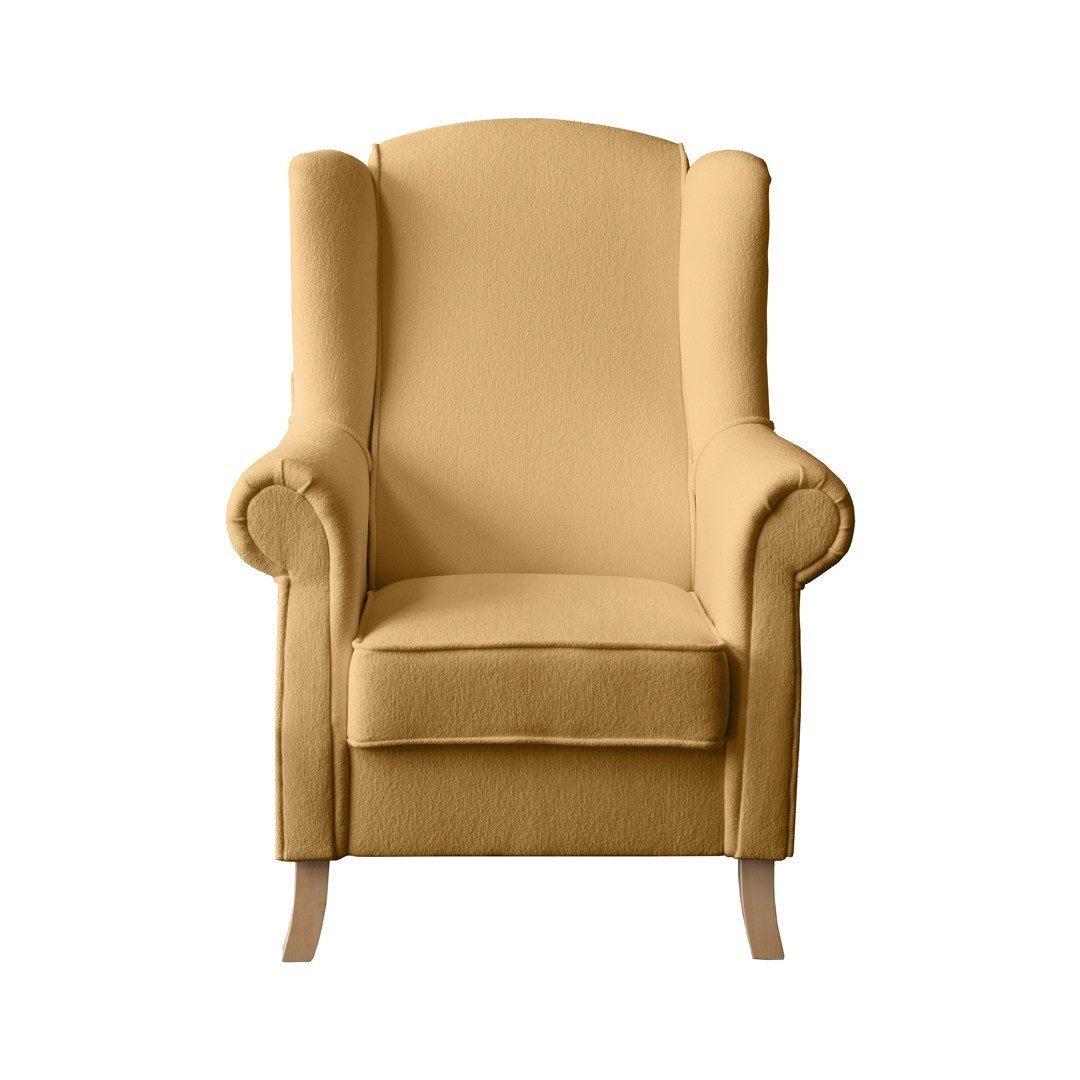 Beautysofa Ohrensessel LEONARDO Sessel Wohnzimmersessel, Fernsehsessel