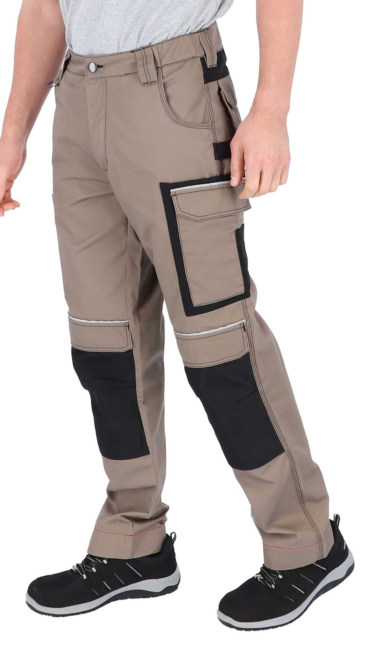 ELIWORX Arbeitshose Männer mit Stretch Einsatz - Bequeme Passform - Robustes Material Arbeitshose Herren ideal für Handwerk Heimwerk und Baugewerbe