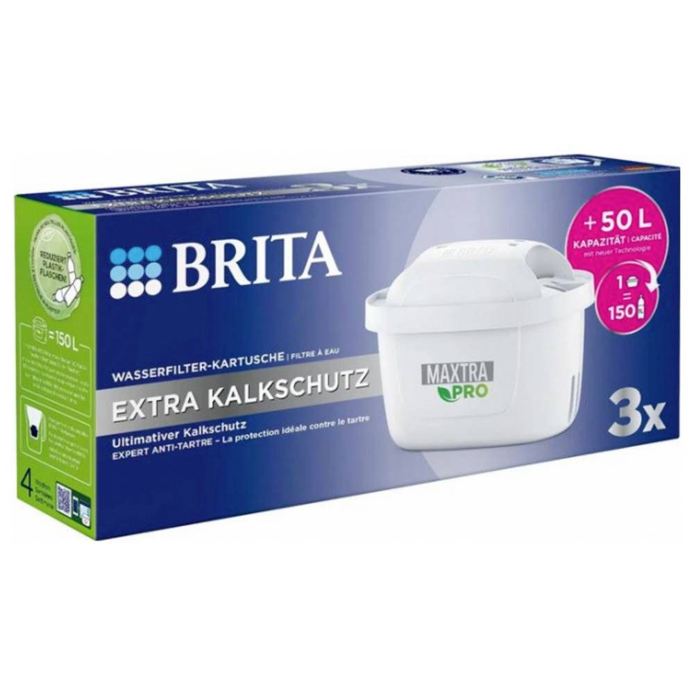 BRITA Wasserfilter Maxtra Pro Extra 3er 1050626 Wasserfilter Weiß