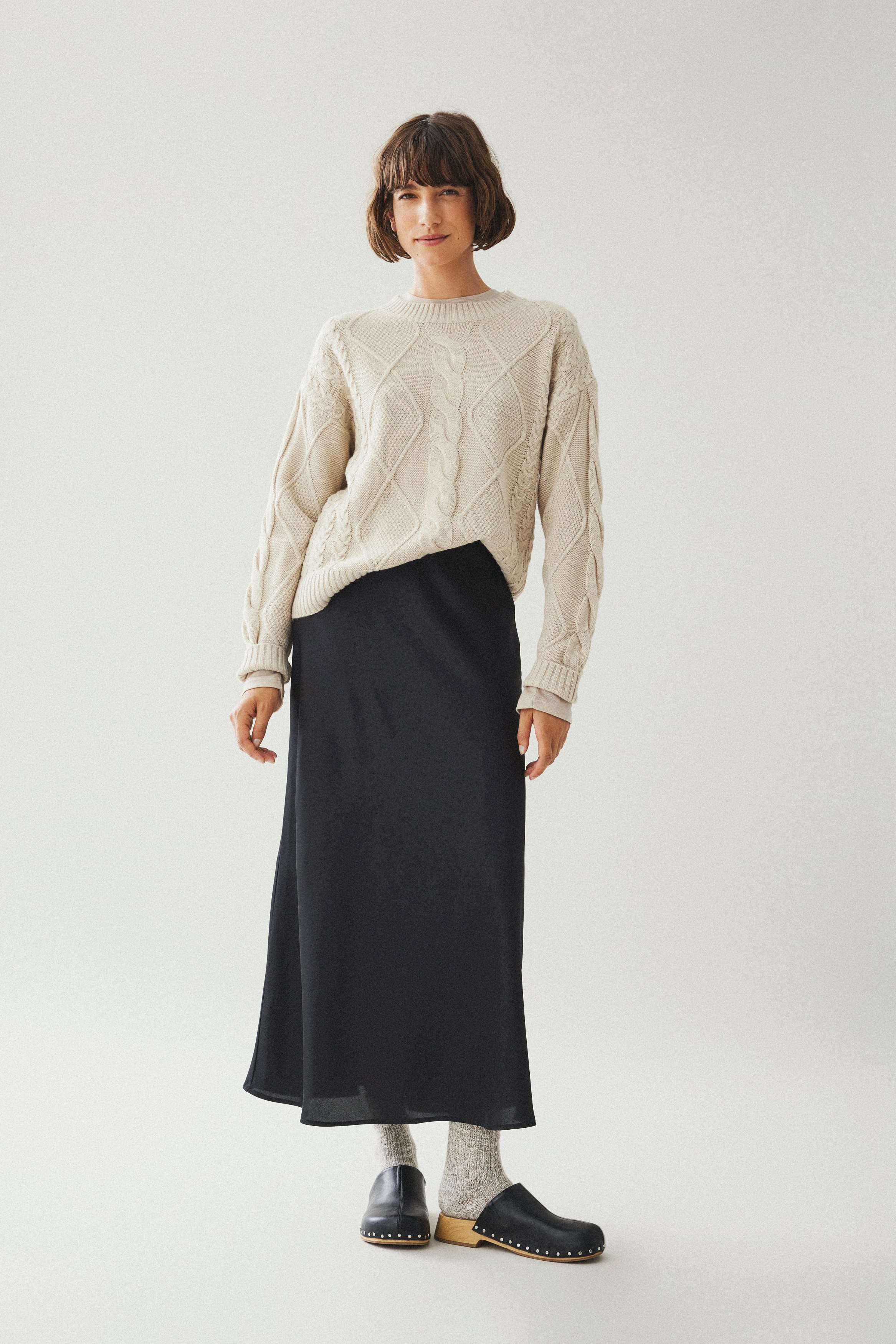 Vila Maxirock VIELLETTE HW LONG SKIRT - NOOS Kunstfaser