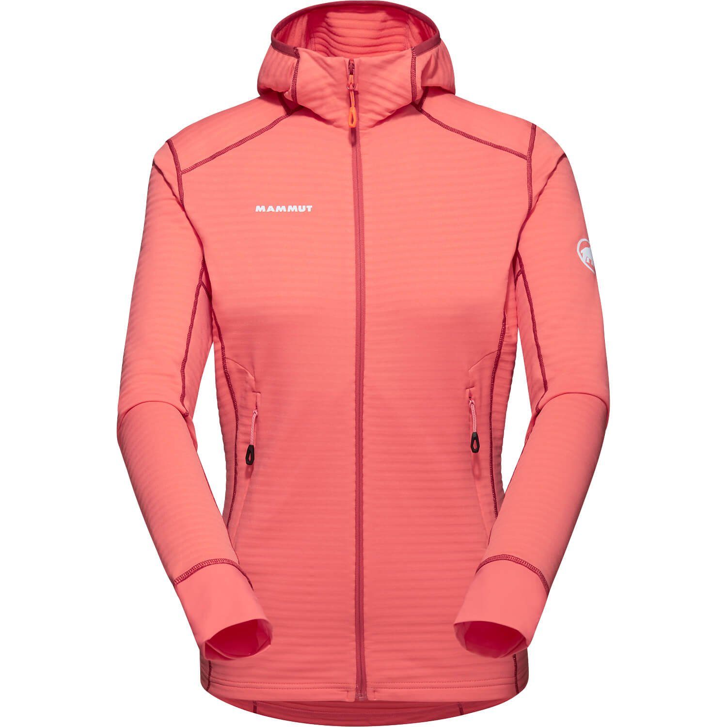 mit Fleecejacke Lachs Taiss Kapuze Mammut Light Fleecejacke