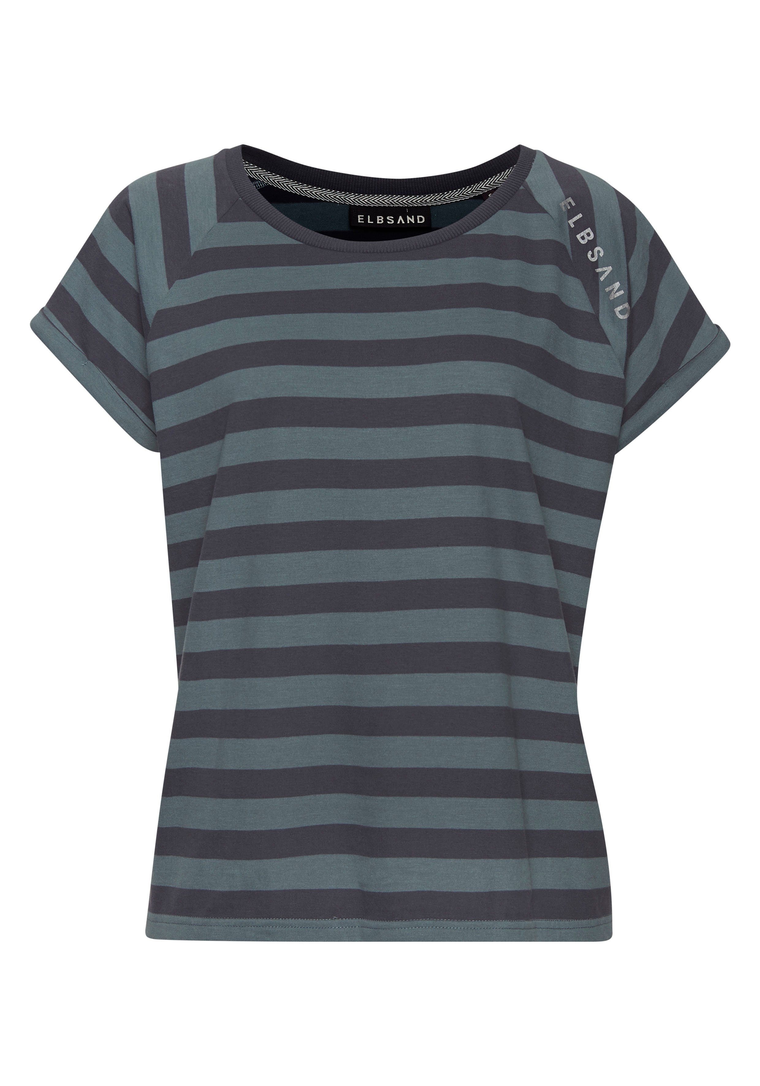 Elbsand T-Shirt Calisa mit Streifenmuster, sportliches Kurzarmshirt aus Baumwoll-Mix – Bild 2 von 5